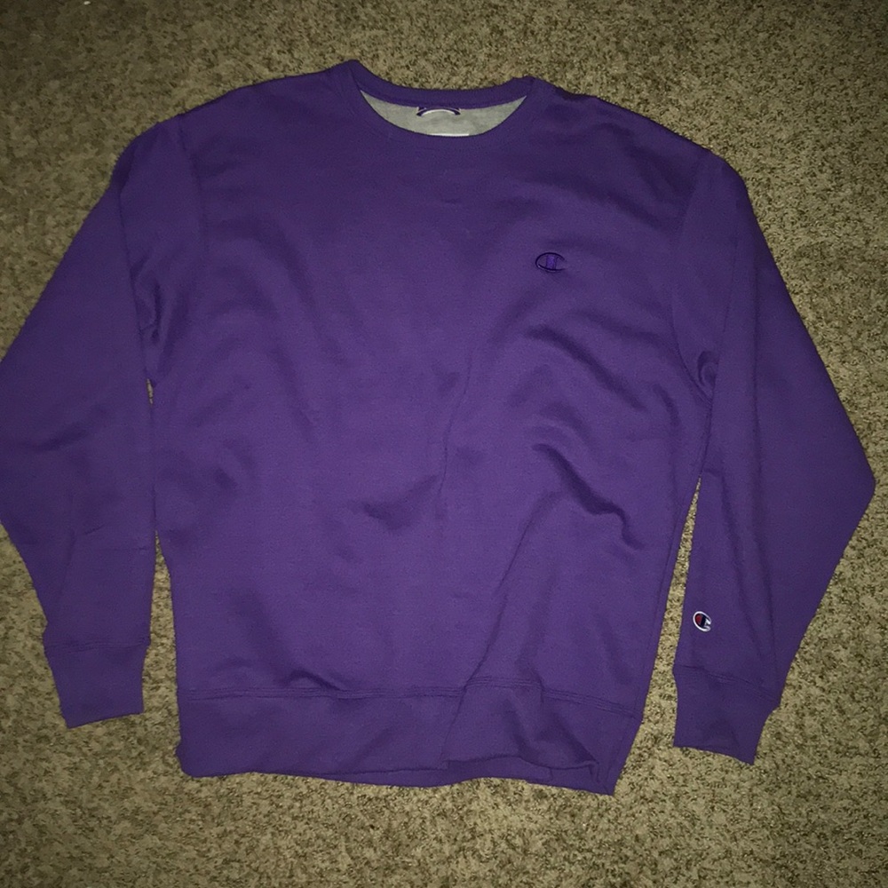 Champion purple crew neck